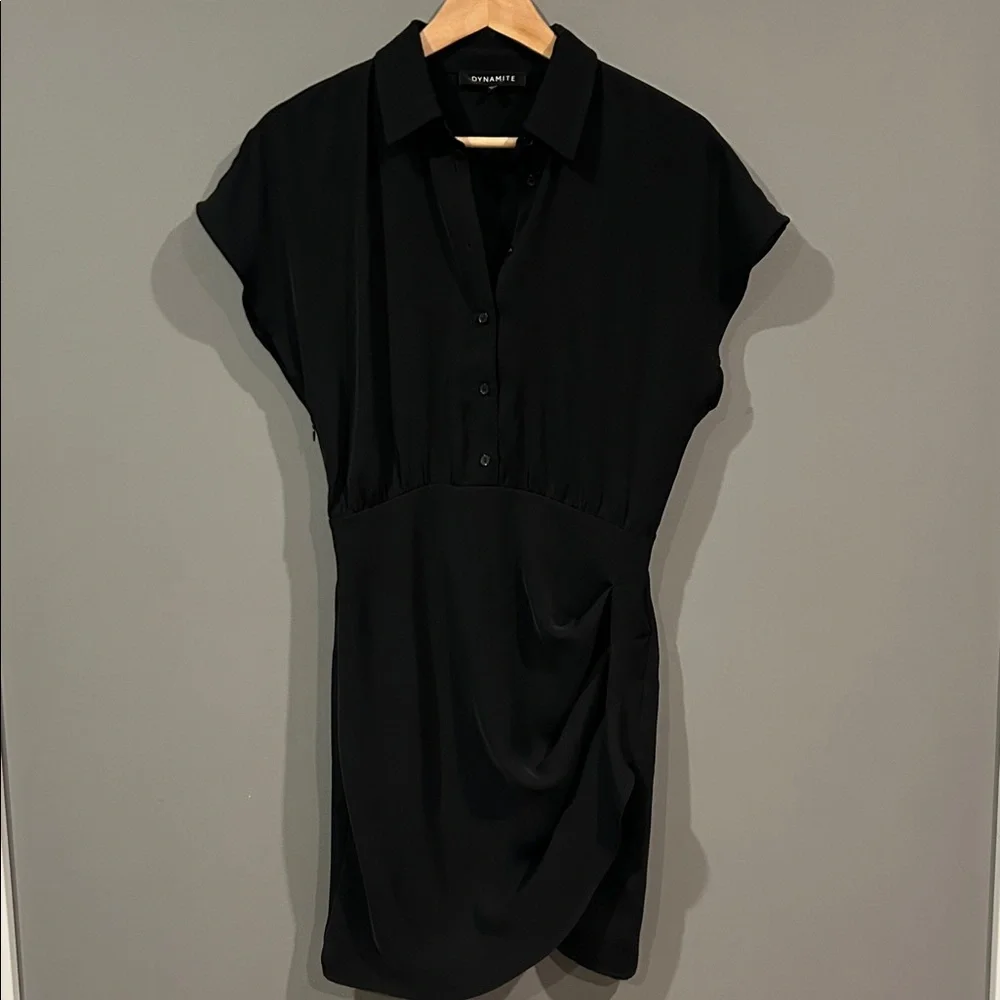 Dynamite Genvieve Mini Button Up Dress - Picture 6 of 6